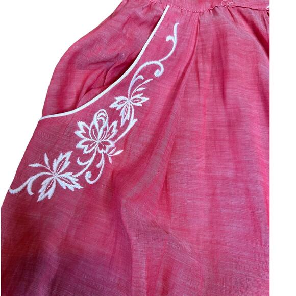 Vintage Handmade A-Line Skirt ~10/12 Embroidered Cottagecore Lagenlook Prairie - Picture 3 of 5